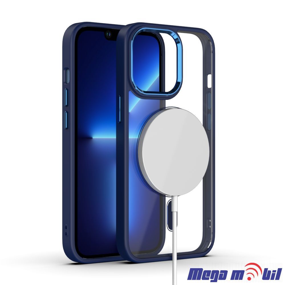 Futrola iPhone 14 Pro Magsafe Acrylic dark blue